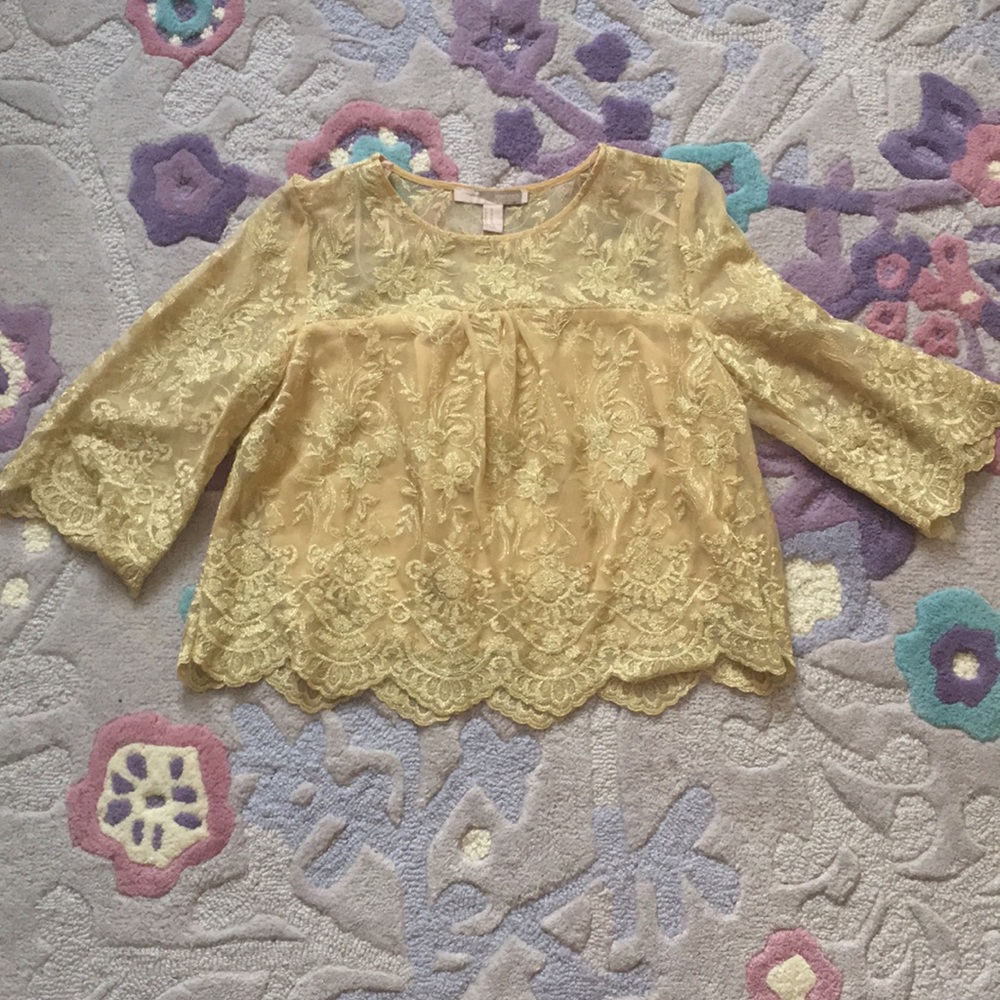Glittery golden top from Forever 21